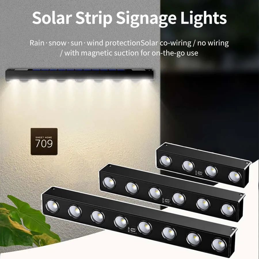 4/6/8LED Solar Wall Lights Outdoor Waterproof Solar Light Garden Landscape Light Ambient Decoration Balcony Staircase Lighting