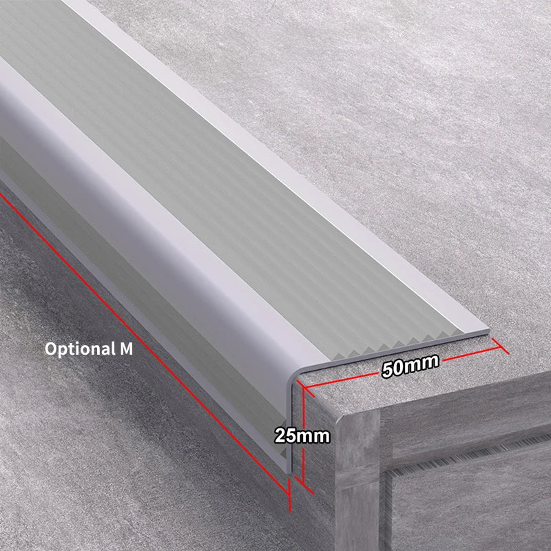 L-Shaped Stair Anti-Slip Tape Strips For Indoor And Outdoor Steps Decoration Waterproof Home Office Building Apartment Edge Safe