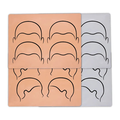 1pc Micropigmentation Soft Silicone Scalp Tattoo Practice Skin Microblading Hairline Design Training Skin SMP Tattoo Accessories
