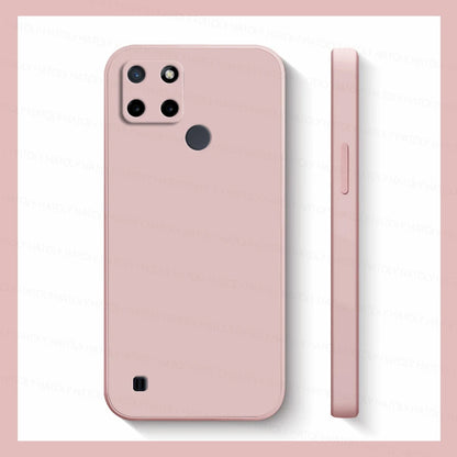 For Realme C21 Case Realme C21 C21Y C25Y C25 C25S C30S C30 C31 C33 C35 C55 Liquid Silicone TPU Shockproof Bumper Phone Cover