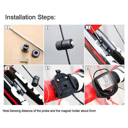 Waterproof Bicycle Bike Cycle Lcd Display Digital Computer Speedometer cycling computer