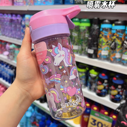 Australian Smiggle Backpack Pink And White Unicorn Student Stationery Backpack Lunch Bag Water Cup Student Gift