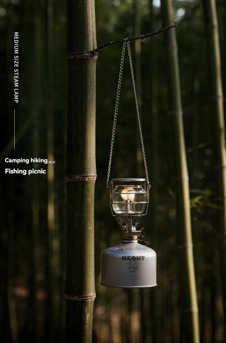 CAMPINGMOON Outdoor Lighting, Tent Light, Medium-sized Portable Small Lantern, Campsite Gas Light