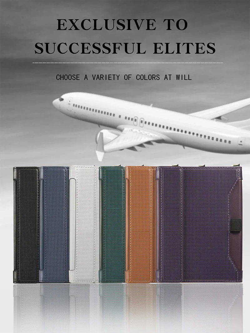 Travel Essentials RFID Blocking Passport Holder Multifunctional Large Capacity Passport Cover Gifts Business Travel Card Case