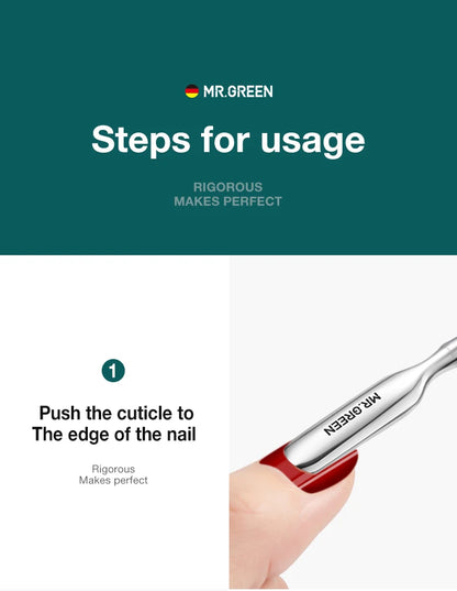 MR.GREEN Nail Cuticle Nipper Manicure Scissors Stainless Steel Dead Skin Remover Pusher Tool Trimmer