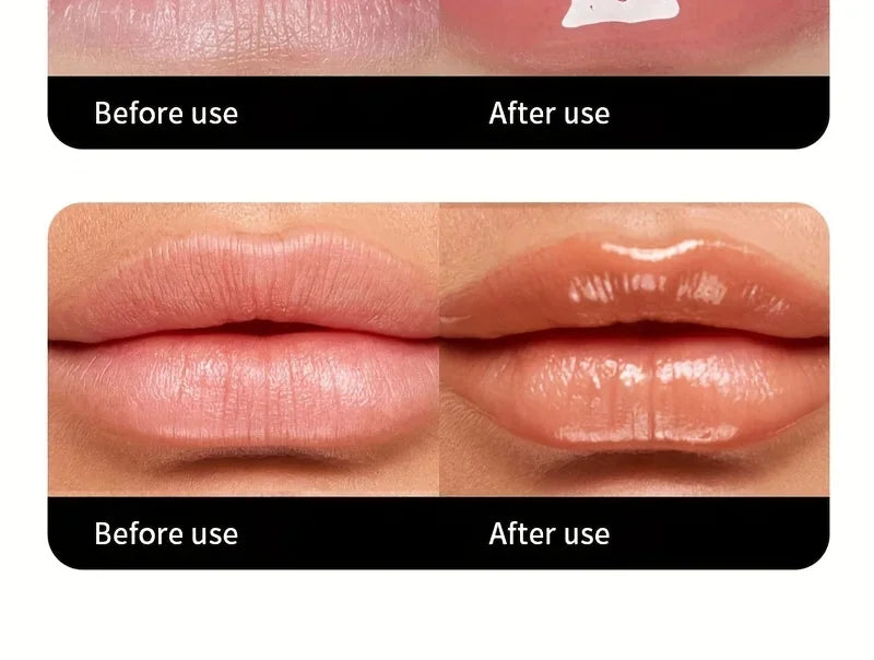 BEAUTY GLAZED Nourishing Lip Balm with Plant Squalane and Amino Acids, Natural Oil-Based, Long-Lasting Moisture Plant Squalane