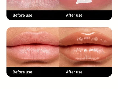 BEAUTY GLAZED Nourishing Lip Balm with Plant Squalane and Amino Acids, Natural Oil-Based, Long-Lasting Moisture Plant Squalane