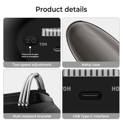 Barber Massager Cordless Handheld Heat Massager USB Charging Vibration Head Massage Professional Men's Barberology Massager