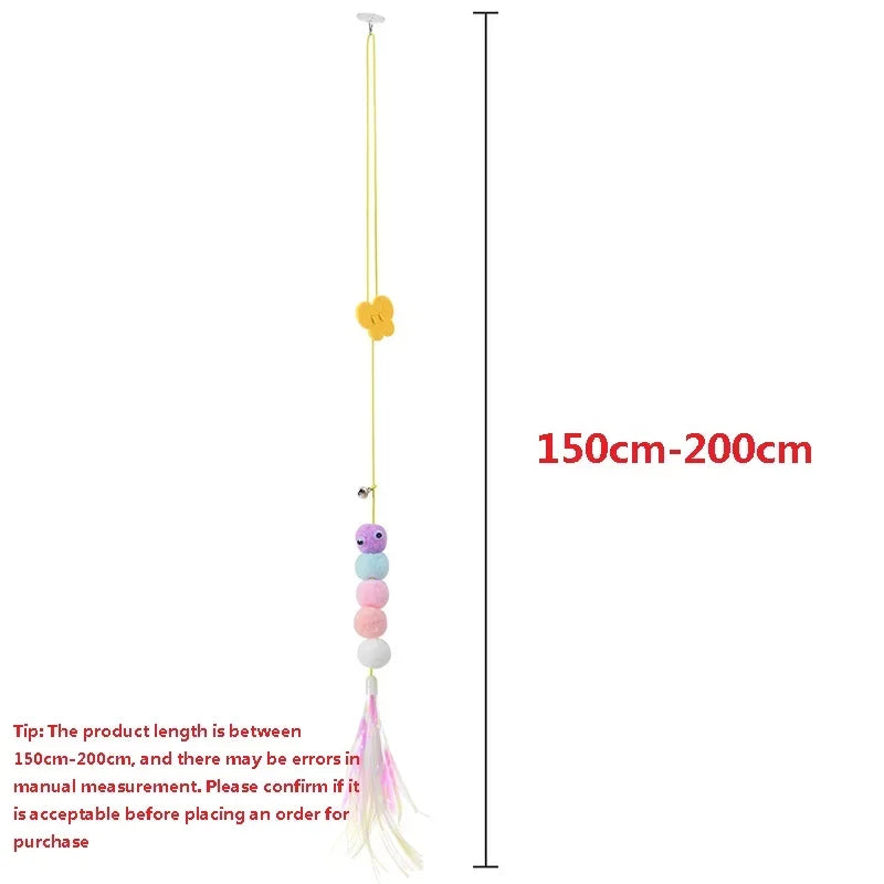 Interactive Cat Toy Hanging Simulation Cat Toy Funny Self-hey Interactive Toy for Kitten Playing Teaser Wand Toy Cat Supplies