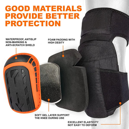 Knee Pads for Work,Construction Knee Pads for Men,Heavy Duty Comfortable Anti-slip Foam Gel Knee Pads for Gardening Flooring