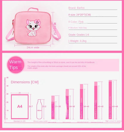 Children School backpack for Girls Cute Cat School Students Backpack For Kids Wheeled Backpack Bag Trolley School Bags On Wheels