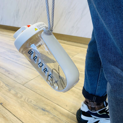 New Style 590ML Blender Shaker Bottle with Whisk Spring BPA Free Plastic Protein Shakes Leakproof for Powder Workout Gym Sport