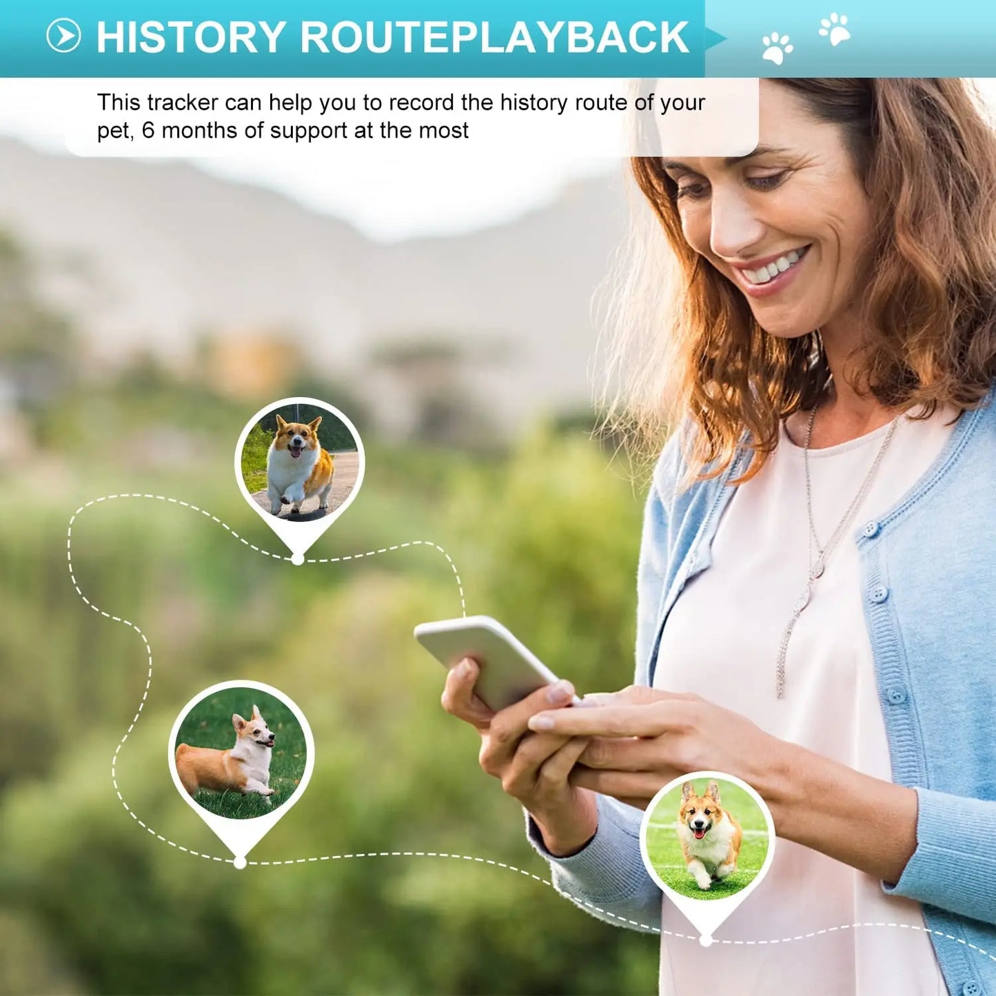 Pet GPS Tracker Hunting Dog 4G GPS Tracker for Animal Hound Dog GPRS Locator 3000mAh Battery Waterproof Free Web APP