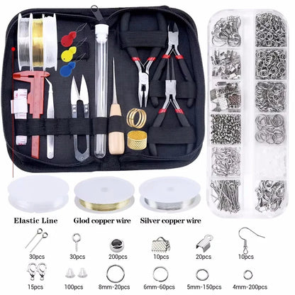 Jewelry Making Supplies Kit with Jewelry Making Tools Earring Charms Jewelry Wires Jewelry Findings Jewelry Making and Repair