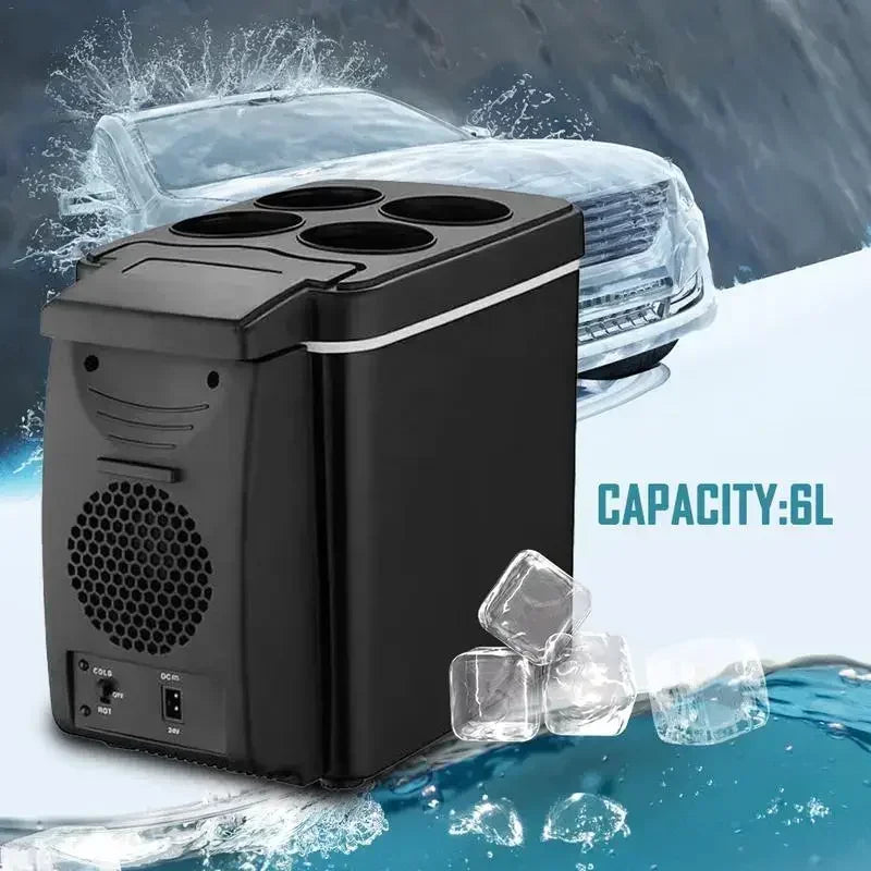 Wholesale Car Fridge 6L Mini Portable Insulated Electronic Ice Box 6L Refrigerator Air Conditioner Automobile Accessories New
