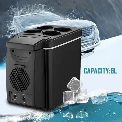 Wholesale Car Fridge 6L Mini Portable Insulated Electronic Ice Box 6L Refrigerator Air Conditioner Automobile Accessories New