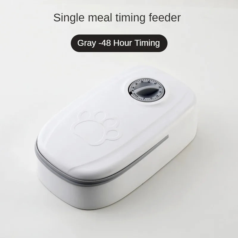 Pet Bowl Smart Timed Cat Feeder Quantitative Wet and Dry Food Single Meal Separation Home Use Automatic Feeding for Dogs & Cats