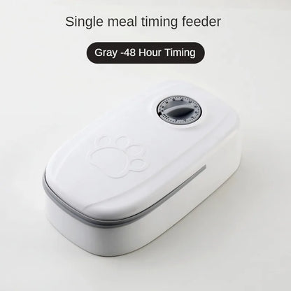 Pet Bowl Smart Timed Cat Feeder Quantitative Wet and Dry Food Single Meal Separation Home Use Automatic Feeding for Dogs & Cats