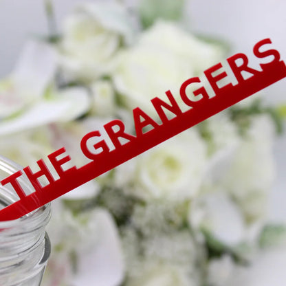 30/50/100Pcs Personalized Acrylic Stirrers Custom Lasercut Drink Stirrers Initial Drink Stirrers Wedding Stirrers Swizzle Sticks