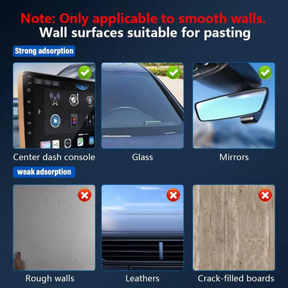 Magnetic Car Phone Holder Mount 360°Rotation N52 Strong Magnetic for iPhone 12-16 Android Smartphone Vacuum Adsorption Bracket