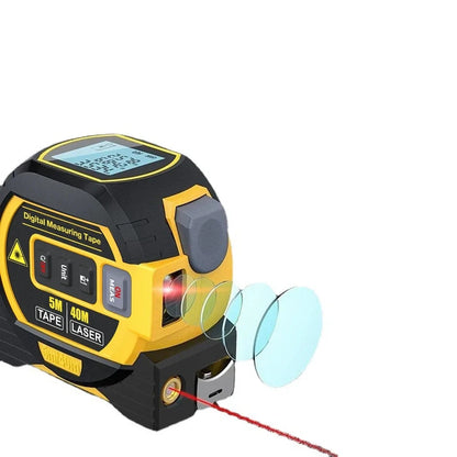 Laser Tape Measure 3 In 1 Digital Tape Measure High Precision Laser Rangefinder Steel Tape Measure