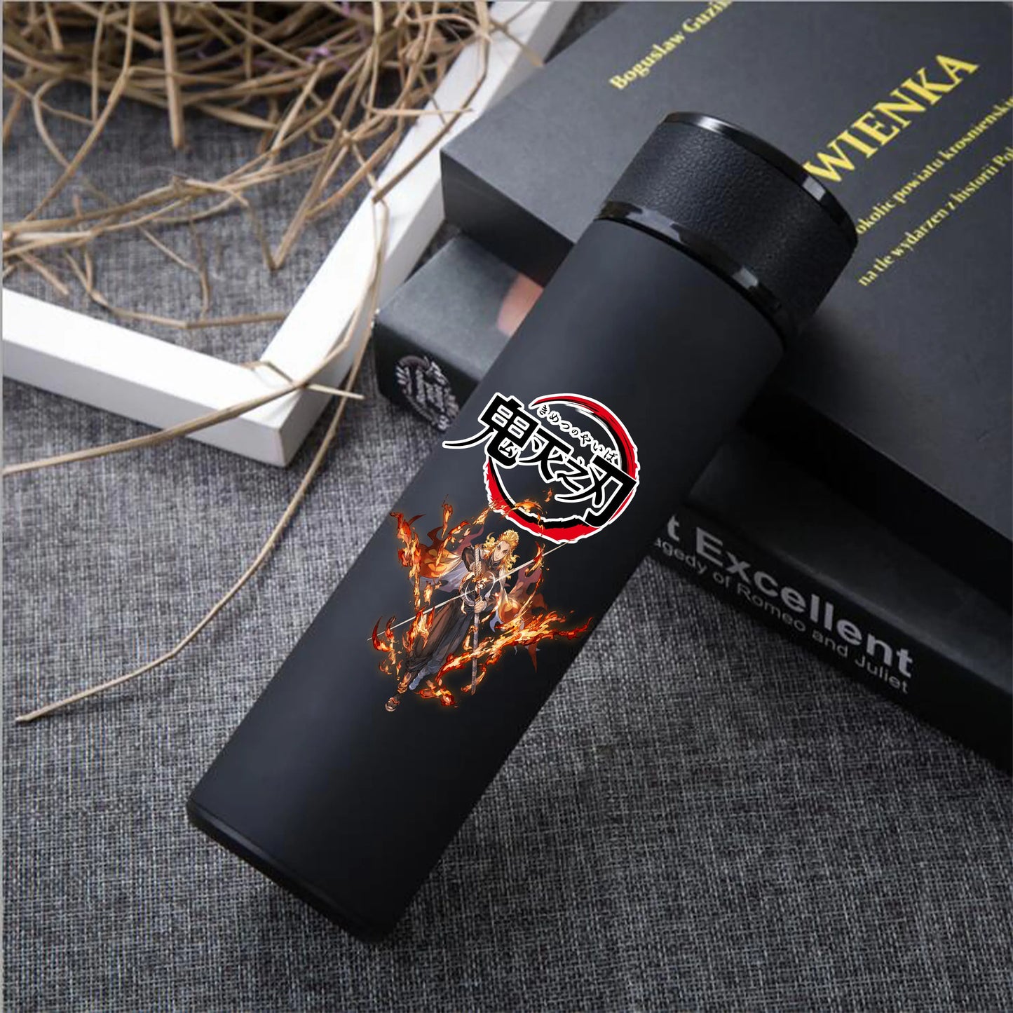 Anime Demon Slayer Kimetsu Vacuum Cup 304 Stainless Steel Thermos Vacuum Flask Water Bottle Gift