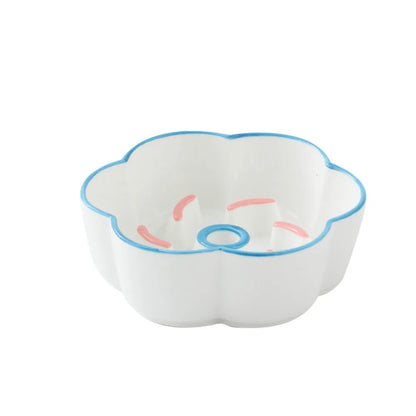 Ceramic Cat Slow Food Bowl Cute Creative Dog Food Feeding Basin Multi-use Large Capacity Pet Drinking Feeder Water Container