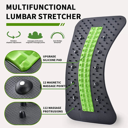 Back Stretcher,6th Generation Upgraded Back Massager,Back Cracker for Lower Back PainRelief Lumbar Support,with Magnetic Massage