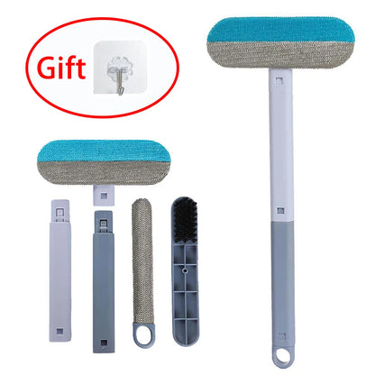 Multifunctional Pet Hair Remover Brush with Long Handle – Window Cleaning & Pet Fur Removal Tool for Cats and Dogs