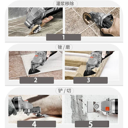 Professional Angle Grinder Changed to Universal Treasure Multifunctional Tools of Cutting Polishing Shovelling Cleaning