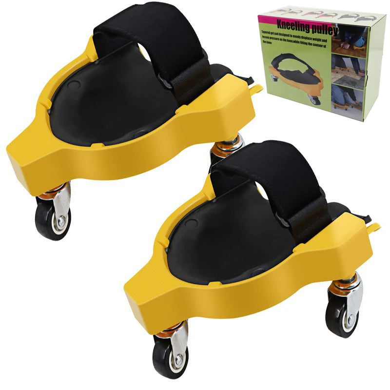 Multifunctional Pulley Knee Pads, Car Kneeling Pads, Universal Wheel Kneeling Pads, Work Knee Pads Knee Protection Device