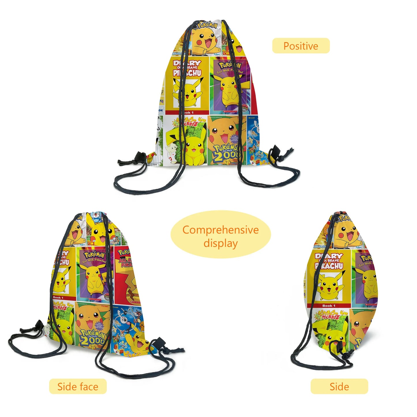 Pokemon Pikachu School Bags Backpacks Anime Kids Bags Kawaii Big Capacity Travel Bag Teenagers Schoolbag Girls Boys Rucksacks
