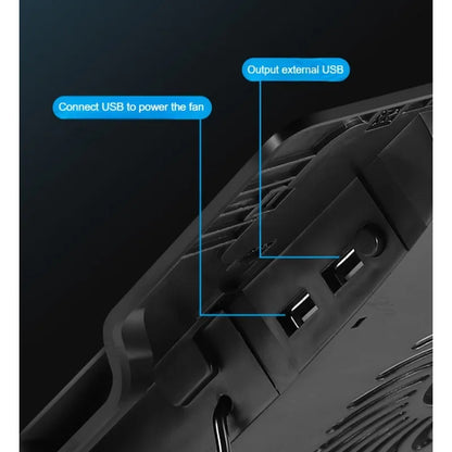Laptop Cooling Base Is Suitable for 10 Inch/17 Inch Notebook Coolers with Adjustable Lifting and Strong Wind Power