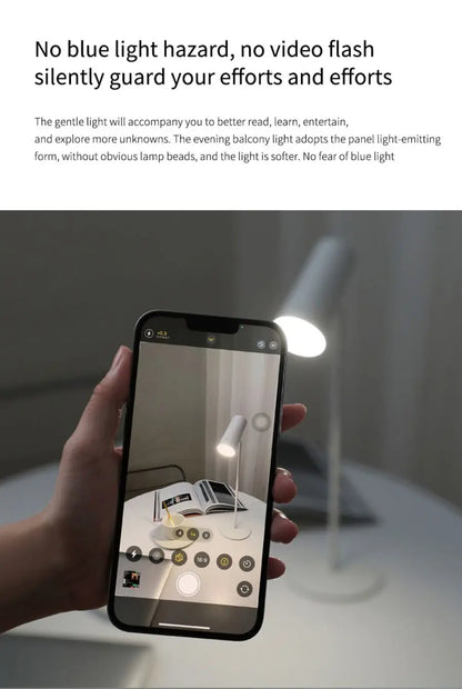 LED Table Lamp for Study Eye Protection USB Touch Dimming Reading Light Flashlight Bedroom Bedside Decor Photo Sunset Desk Lamps