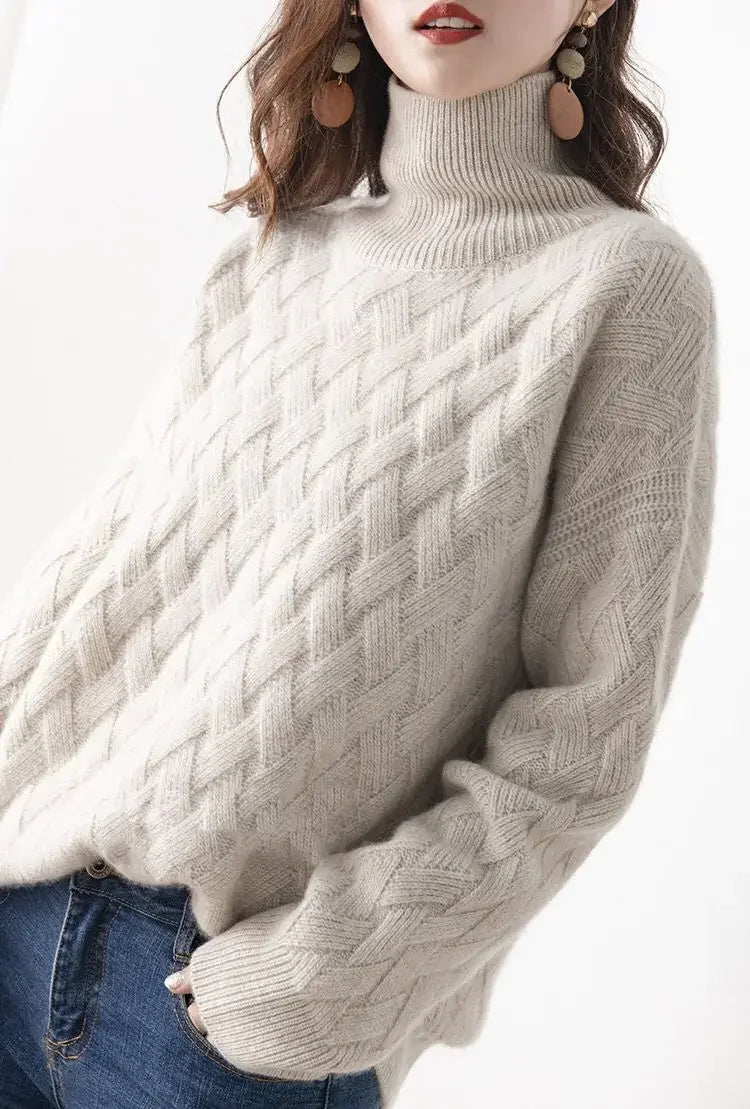 Oversize Thick Sweater S- XLWomen Loose Sweater Winter Casual Chic Cashmere Pullovers Pullover Female Long Sleeve