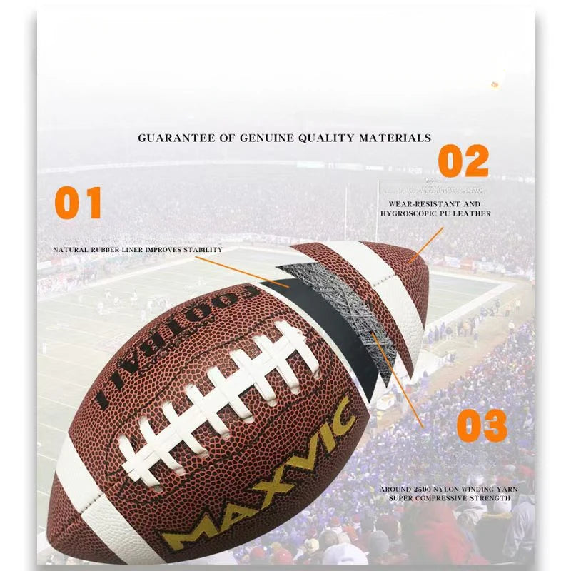 American Football Soccer Rugby Association Football Footy Ball Size 3 6 9 Sports Football Adult Kid Group Training Game Supplies