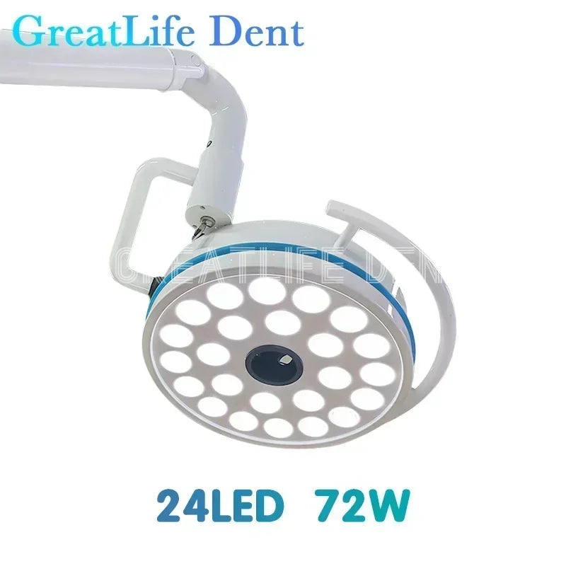 GreatLife Dental Ceiling-mounted 24Leds Lamp Oral Light For Dentistry Clinic Operation Shadowless Surgical Led Lamp With Sensor