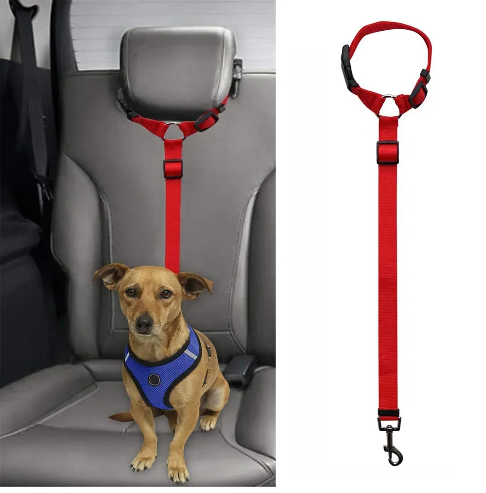 Universal Practical Dog Cat Pet Safety Adjustable Car seat Belt Harness Leash Travel Clip Strap Lead Pet Car Safety Belt