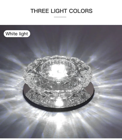 LED Crystal lamp Embedded ceiling light For Home living room corridor Decorative ceiling lamp Porch balcony Indoor lighting