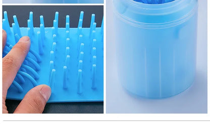 Portable Pet Outdoor Paw Cleaner Cup, Soft Silicone Combs, Quick Wash Foot Cleaning Brush, Towel, Bucket