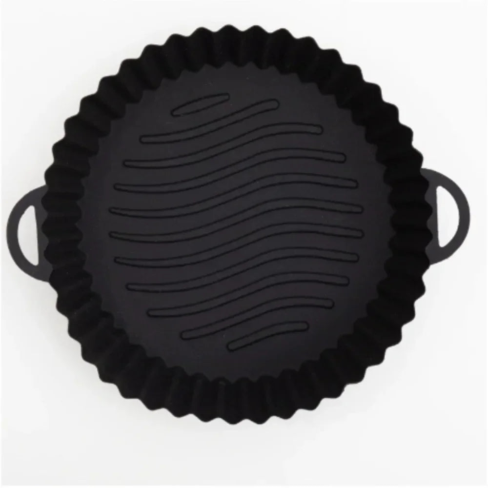 Air Fryer Liners Reusable Non-Stick Silicone Round Square Baking Tray Molds for Airfryer Oven Baking Basket Accessories