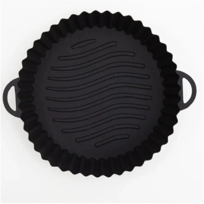Air Fryer Liners Reusable Non-Stick Silicone Round Square Baking Tray Molds for Airfryer Oven Baking Basket Accessories