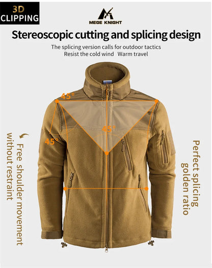 Winter Tactical Fleece Jacket Military Army Jacket Thermal Warm Camouflage Work Coats Mens Clothes Husband  Field Jacket Outwear