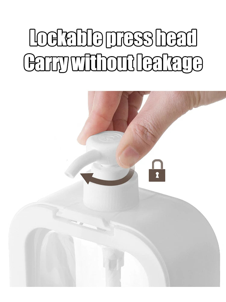 1/2 PCS large-capacity soap dispenser bottle, transparent visible plastic press bottle, suitable for travel, kitchen, bathroom