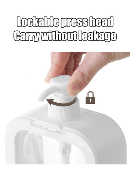 1/2 PCS large-capacity soap dispenser bottle, transparent visible plastic press bottle, suitable for travel, kitchen, bathroom