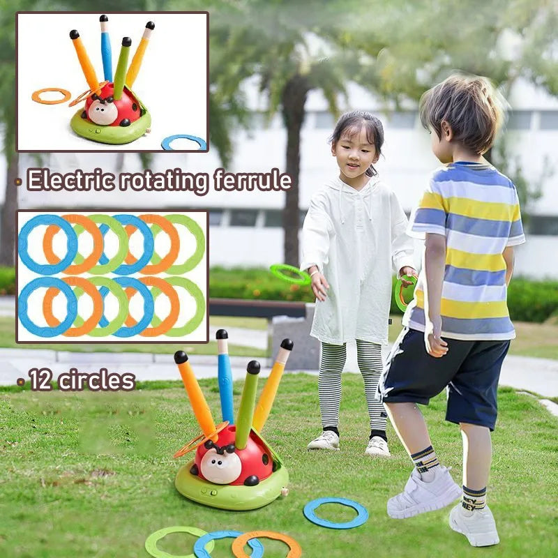 Musical Jump Toss Educational Toy Sports Entertainment Ladybug 3 In 1 Multifunctional Sturdy Skipping Rope Outdoor Somatosensory