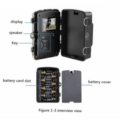 1pcs Hunting Trail Camera Wildlife Camera Night Vision Motion Activated Outdoor Forest Camera Trigger Wildlife Scouting Camera