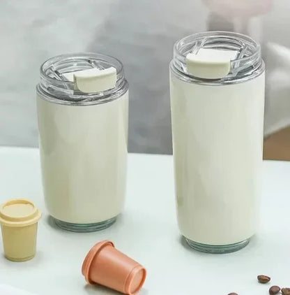 480ml Insulated Water Bottles 2024 New Thermos Bottle Stainless Steel Water Bottles Drinking Bottle Coffee Cup Travel MugTumbler