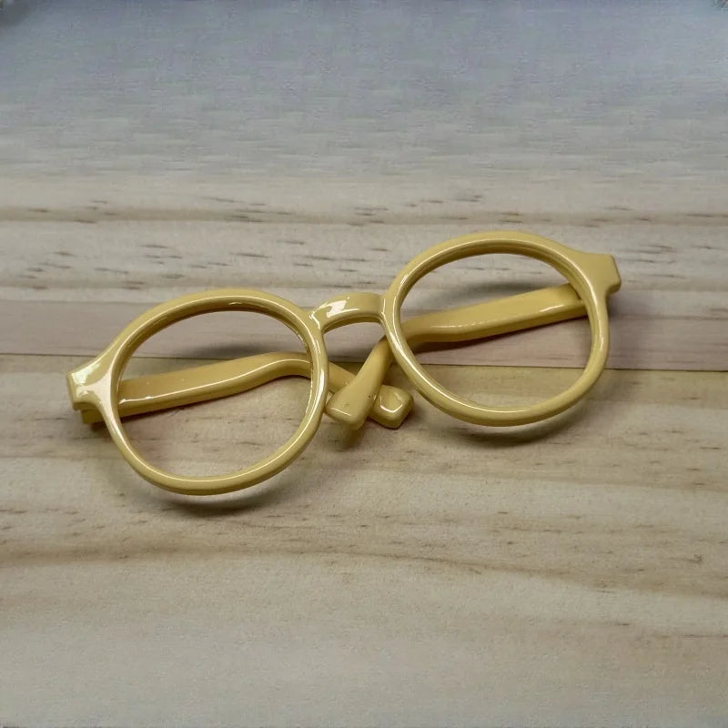 LABUBU 17cm Doll 6.5cm Transparent Glasses Stylish Sunglasses for 1/8 -1/4 BJD Doll Accessories