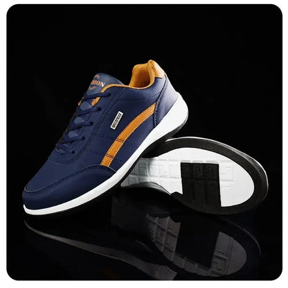 Men's Sneakers Sports Casual Shoes Leather Outdoor Men Walking Shoe Four Seasons Soft Bottom